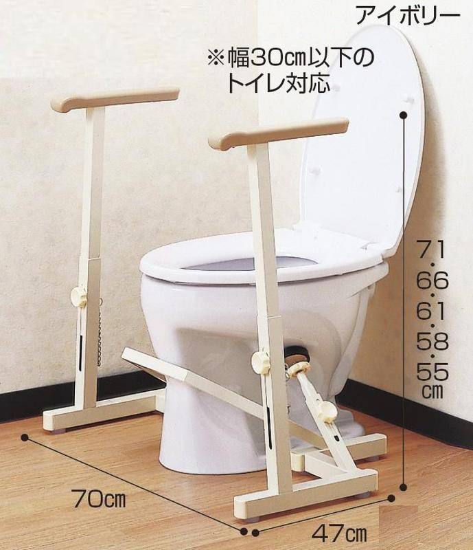 排泄・洗浄用品 介護 手すり 手すり 洋式トイレ用フレームＳＵＳ－４５